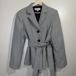 Kasper Women's 3 Button Houndstooth Jacket